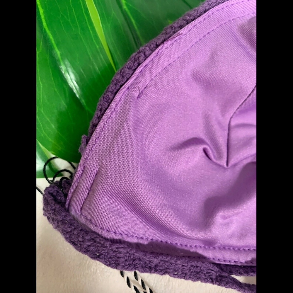 NWD Lisa‎ Maree 'The Sea Ahead' Crochet Bikini Top Purple [ SMALL ] - Picture 7 of 8